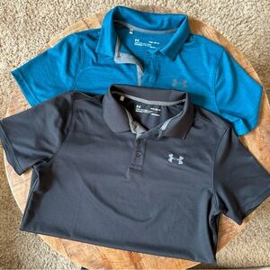 2 Under Armour Golf/Polo Shirts (Youth Large)